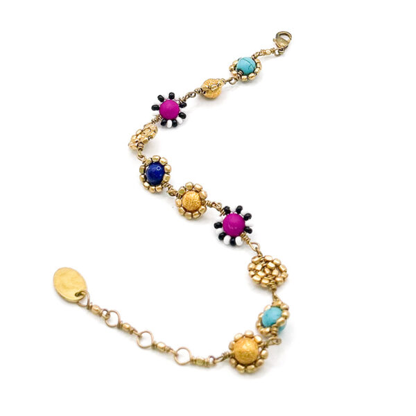 Blue and pink zebra bracelet - Image 5