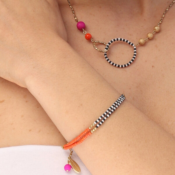 Zebra Double Strand Bracelet - Image 5